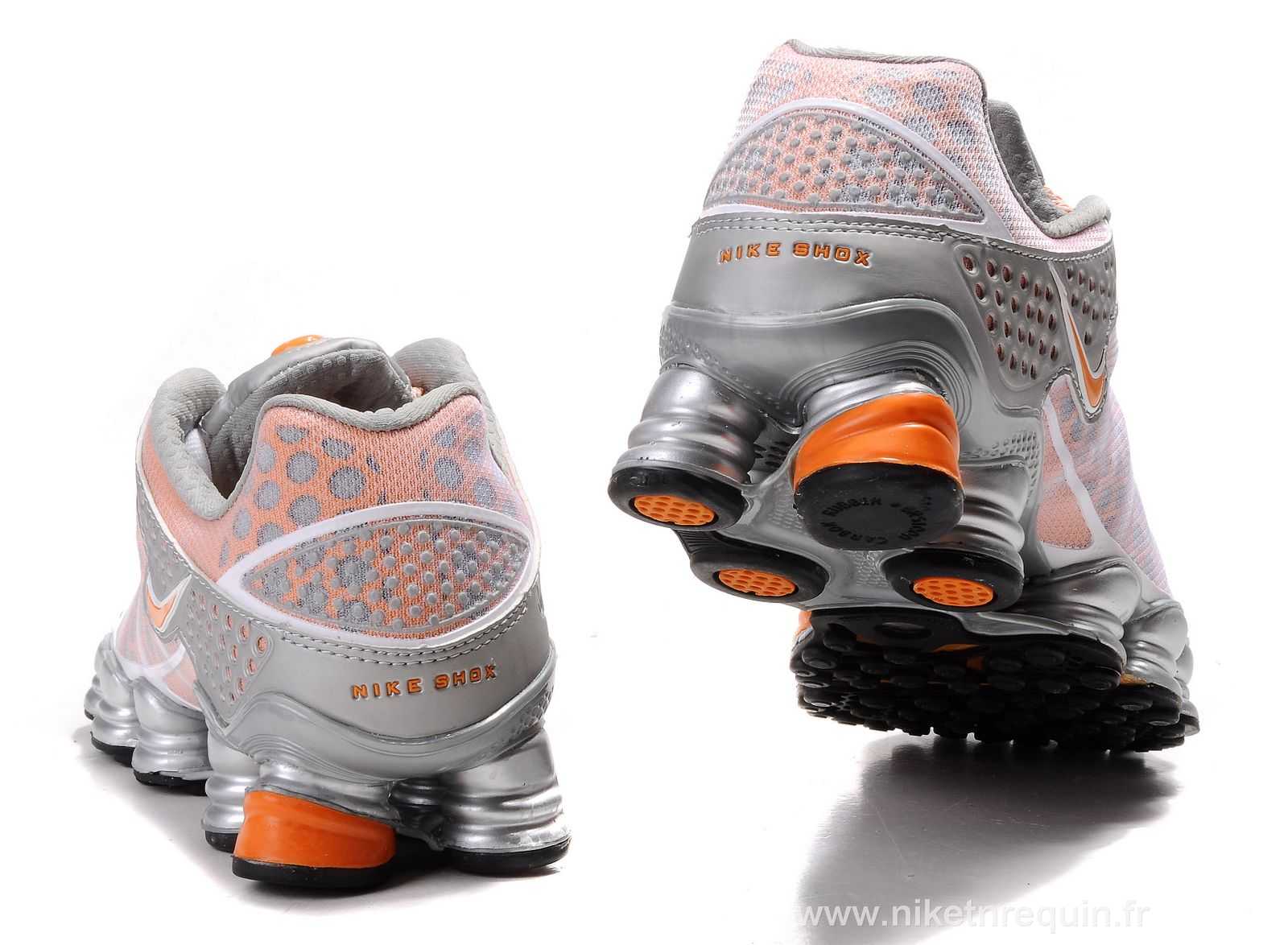 femmes orange et argentee Nike Shox TL3 (2).JPG